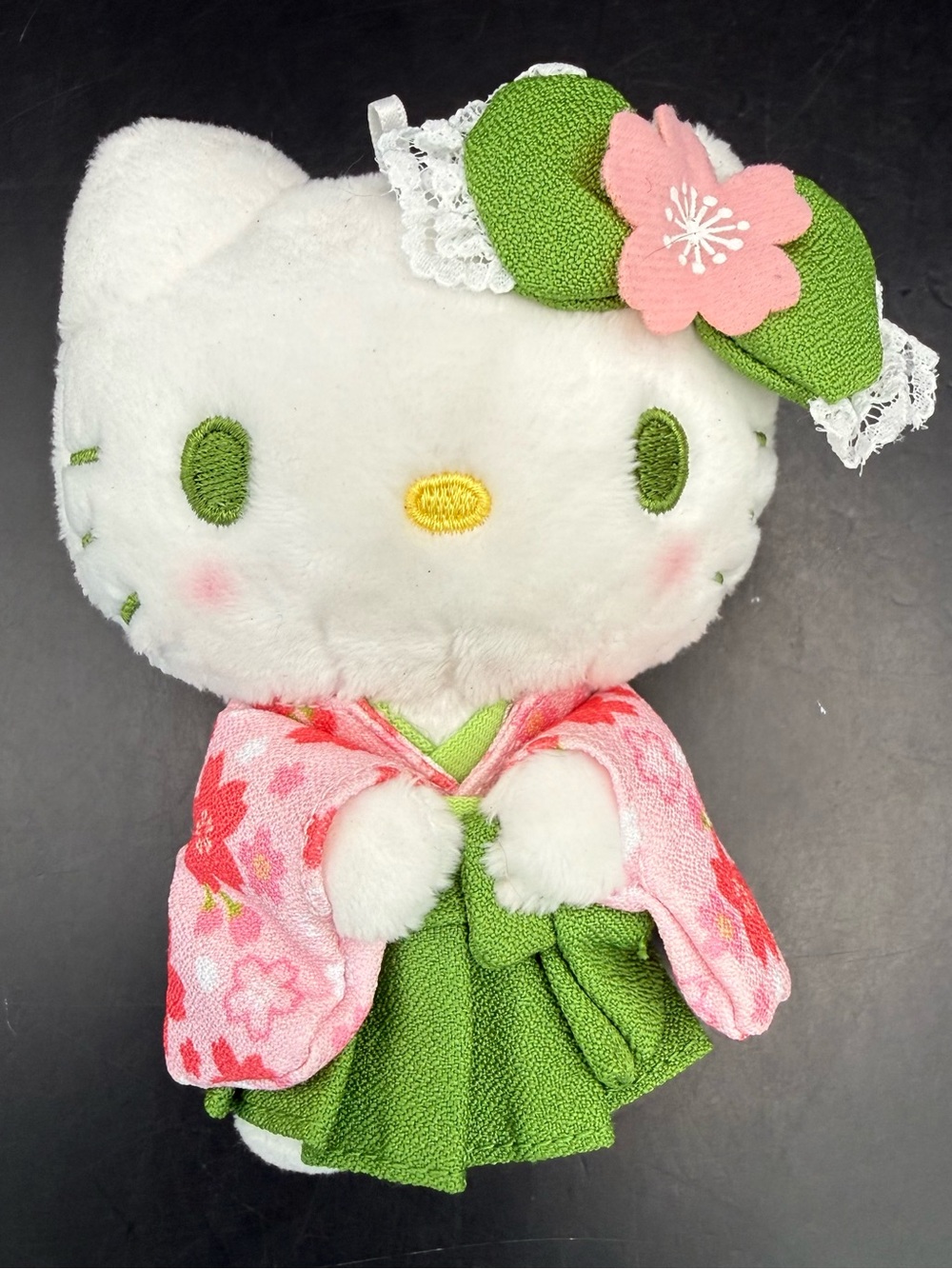 Sanrio Hello Kitty Stuffed Toy Sakura Matcha Kimono Plush Mascot Doll Japan